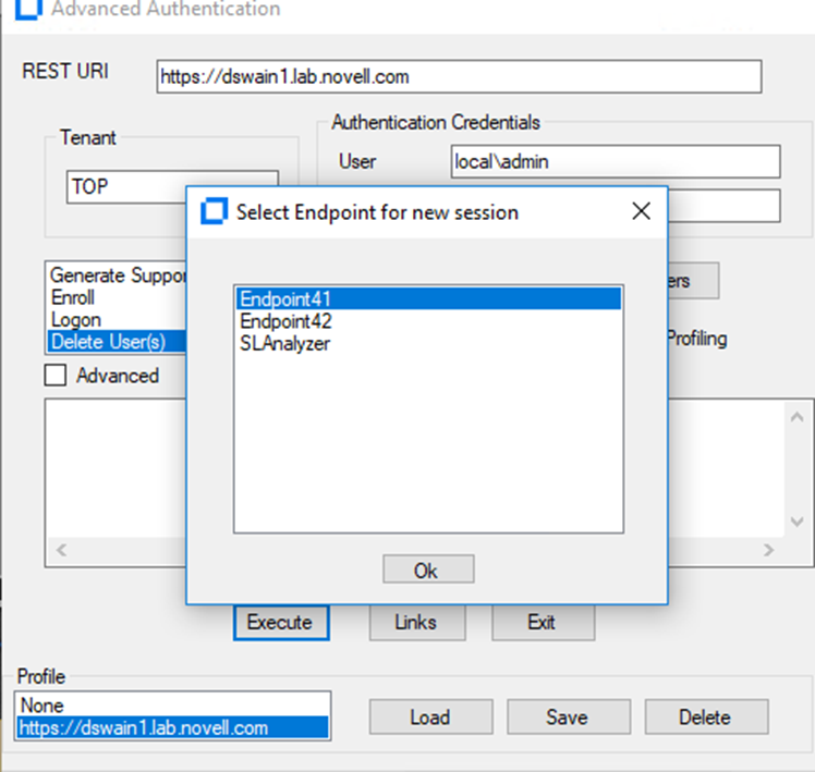 How to delete a user from the Advanced Authentication database
