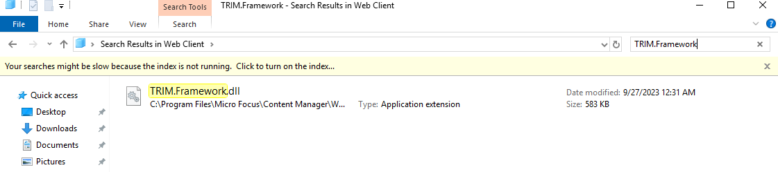 Could not load file or assembly 'HP.HPTRIM.Framework' error while ...