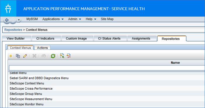 APM 9.51 how to setup a context menu to go from APM to SiteScope