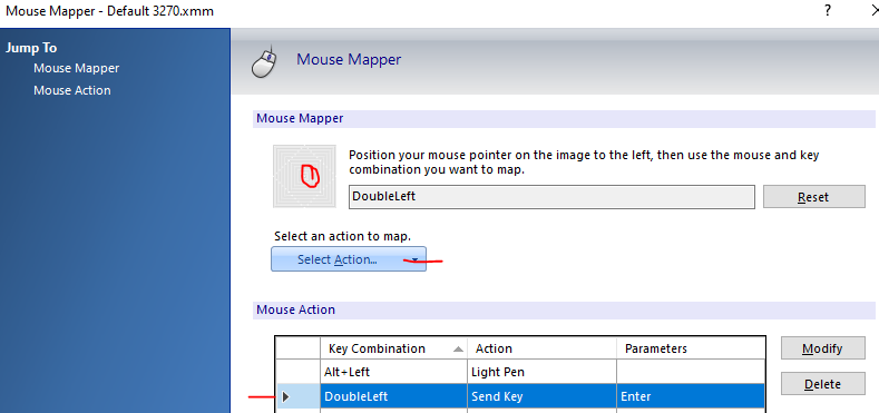 How to allow double-click left mouse button to activate OMEGAMON Controls