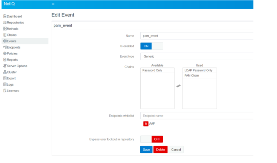 Missing Endpoints whitelist while configuring Advanced Authentication