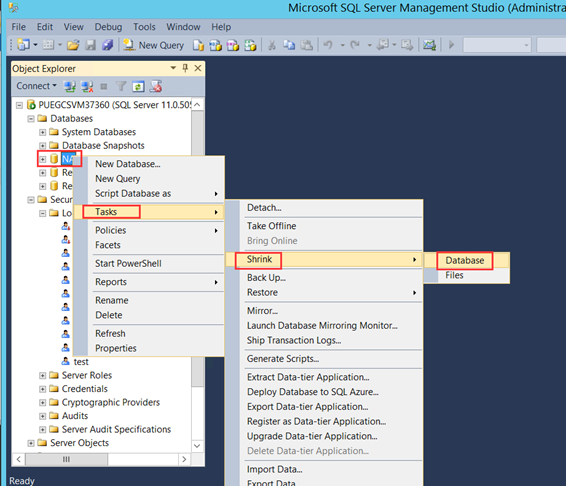 How to backup Network Automation database when product is using MS SQL ...
