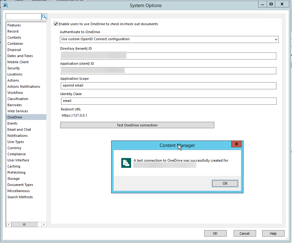Cannot create Manage in Place Microsoft 365 document queue with error
