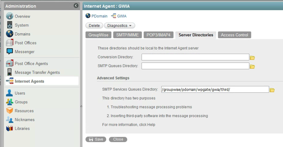 How to trap messages on the GWIA
