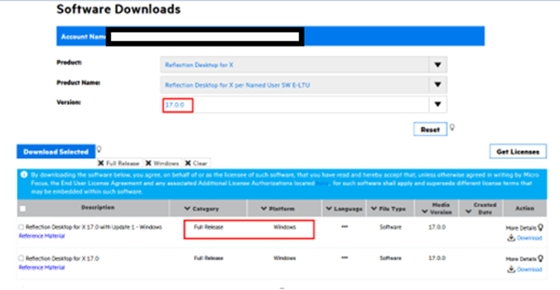 Reflection Desktop 17.0.1 is an Update that requires Reflection Desktop ...