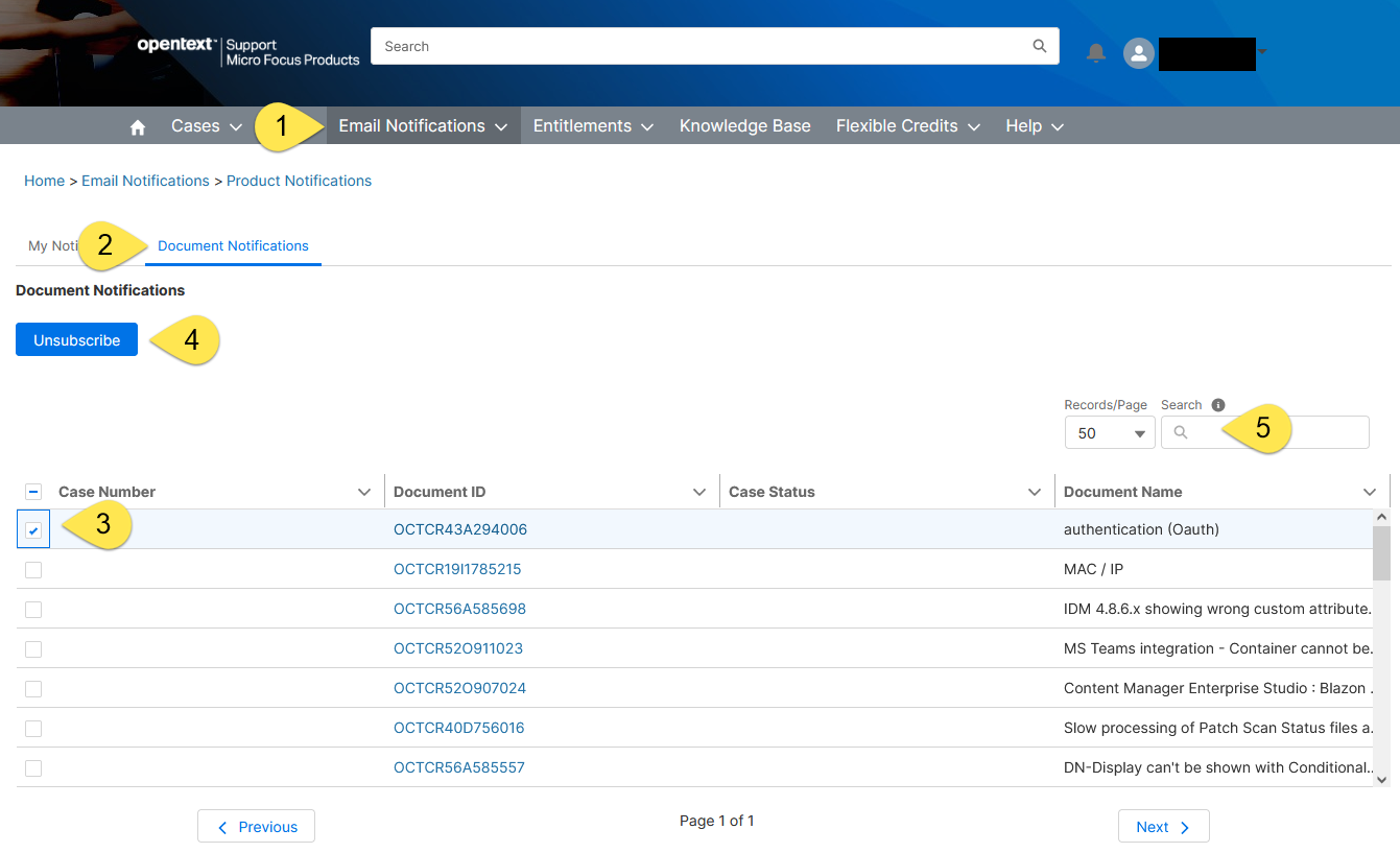 How to subscribe to email notification updates for a specific Change ...