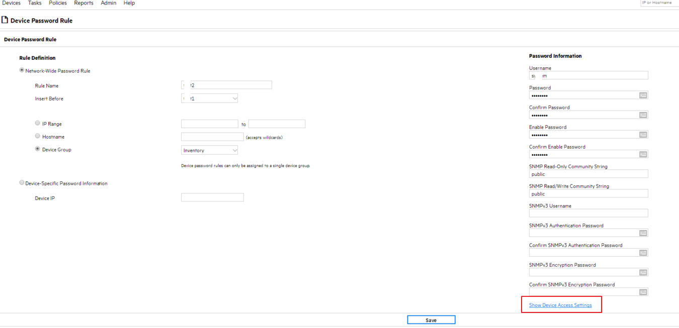 Can Network Automation(NA) use command 'show configuration | display ...