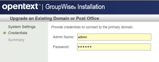 How to upgrade GroupWise Domain and Post Office databases