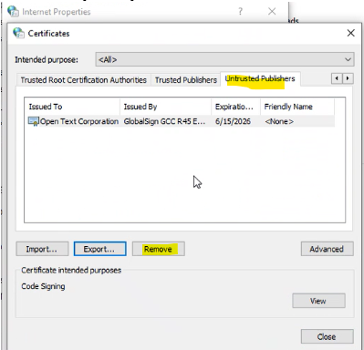 This file has no digital signature or signature cannot be validated ...