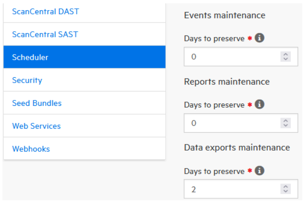 Fortify SSC - How to trim SSC database for performance optimization.