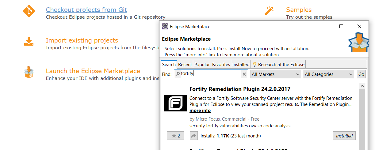Fortify Remediation Plugin for Eclipse 24.2.0 - Timeout options