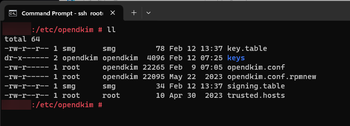 How can I configure DKIM with the opentext Secure Messaging Gateway ( SMG )