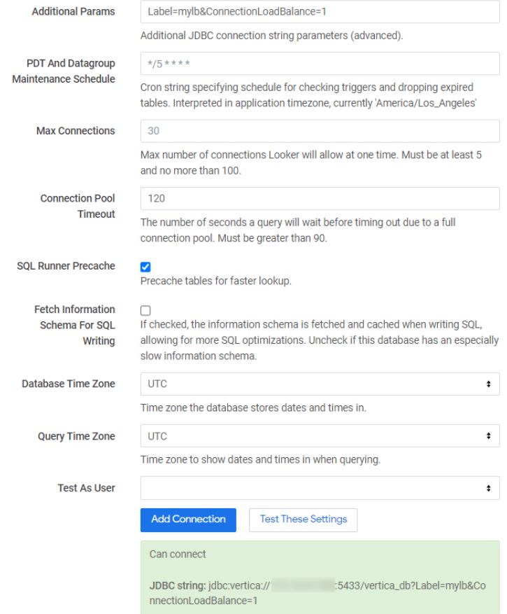 Vertica Integration with Looker: Connection Guide