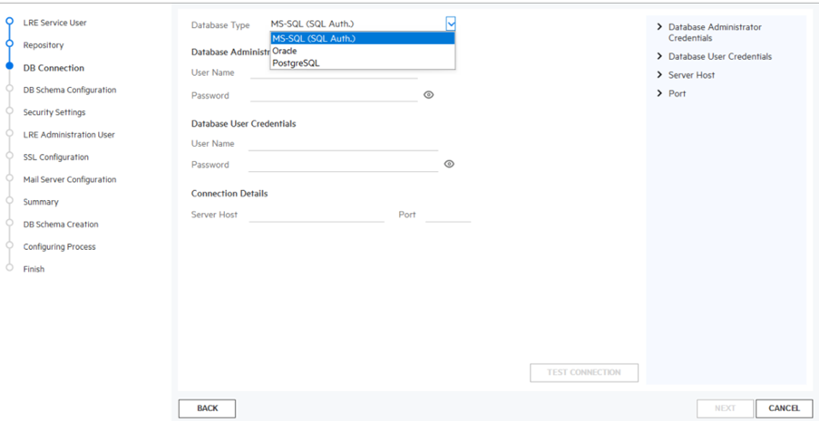 MS SQL Window Authentication is missing from LRE Server Configuration ...