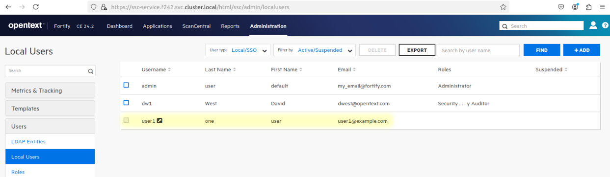 Fortify SSC : How to use Query to delete SSO user in SSC
