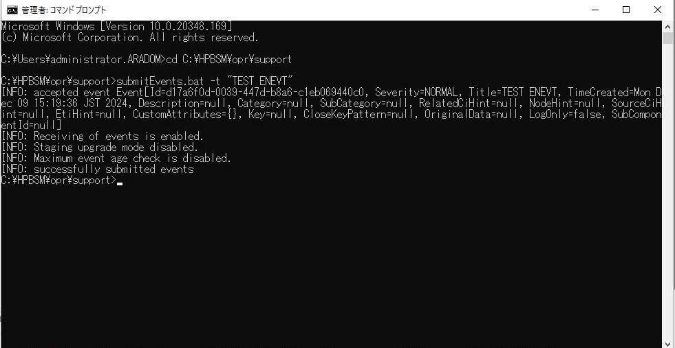 submitEvents.bat cannot run on Windows Authentication Environment for ...