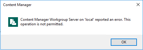 'Operation is not permitted' error when drag and drop document or check ...