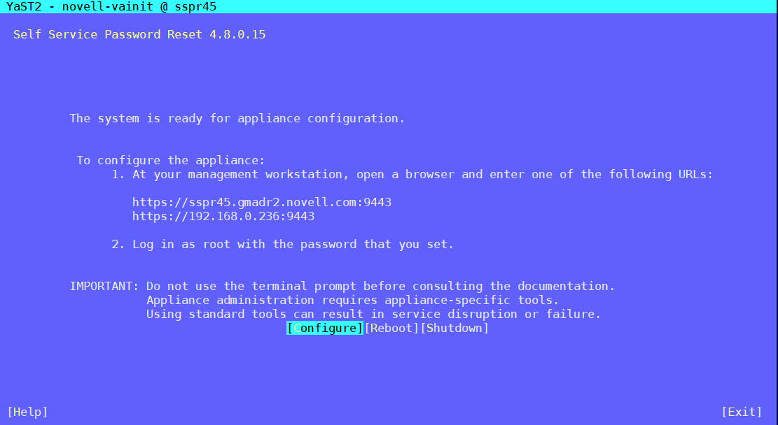 How to change the root or vaadmin user password on a common appliance ...