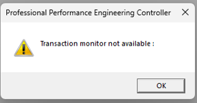 Controller displays an error message at launch