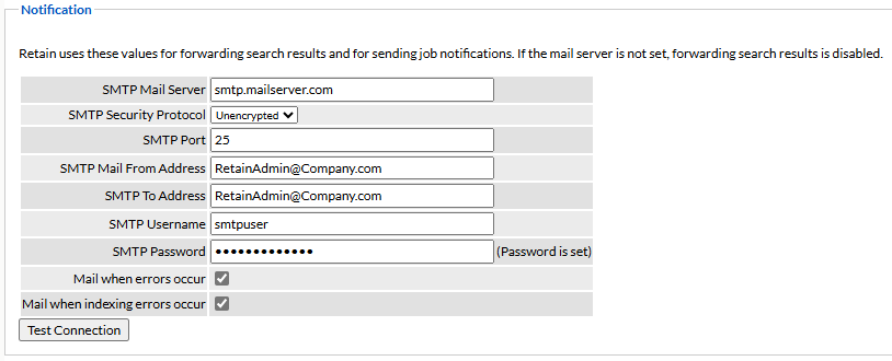 Retain error: Exception: 535 Incorrect authentication data (for email ...