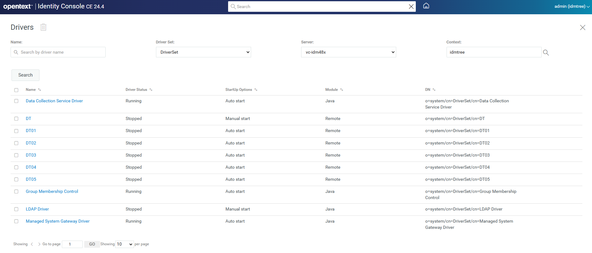 Known Problem - Identity Console: Driver Config on Second Page Shows ...