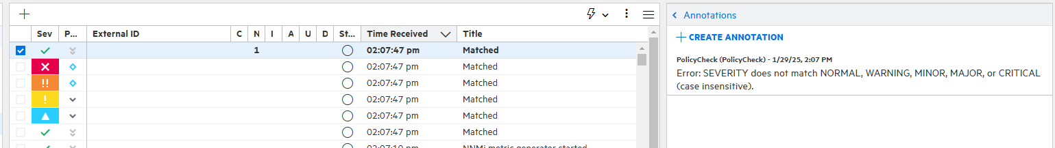 How to change severity on an event stored in a CMA by a groovy script.