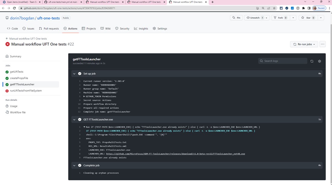 How to Run UFT One Tests using GitHub Actions