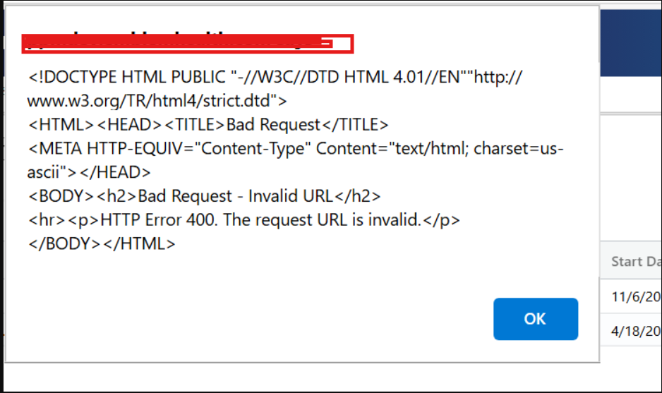 Bad Request Error when removing an existing license from the application