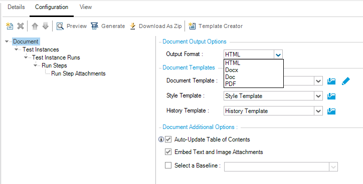 How to include run screenshots in Project Reports in ALM / AQM