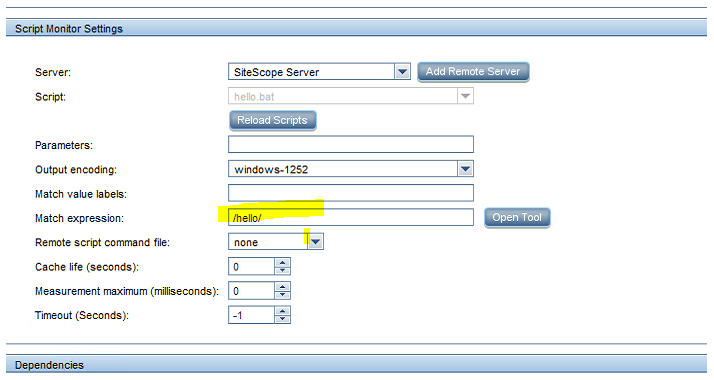 How to display the output of a Script Monitor in the monitor dashboard.