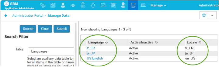 SBM: Left-side menu is not translated when running SBM in French or ...