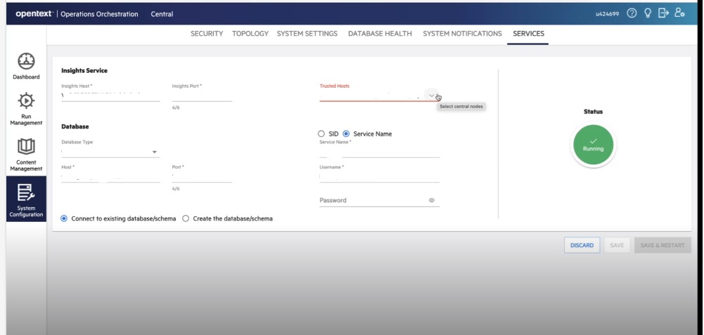Configuring OO Insight Services in a VIP environment