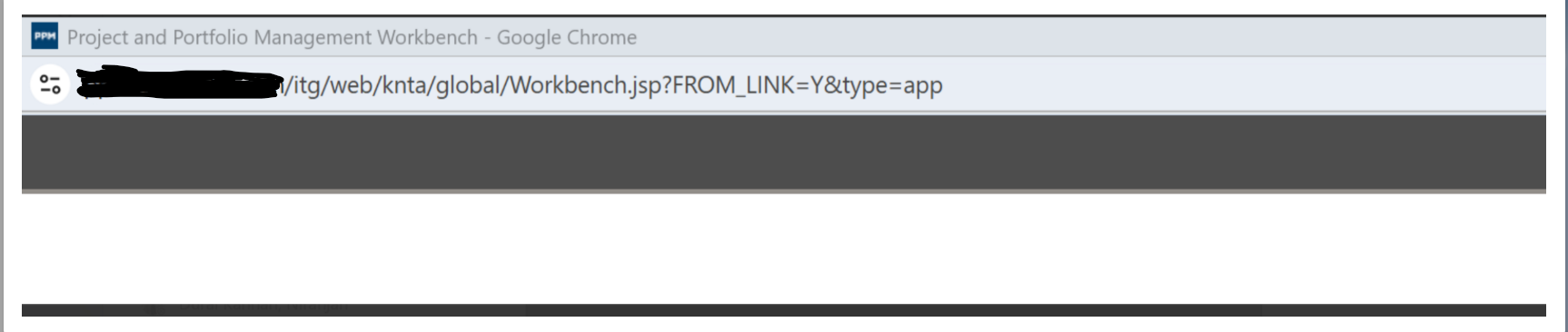 Workbench is not opening after upgrading PPM to version 25.2