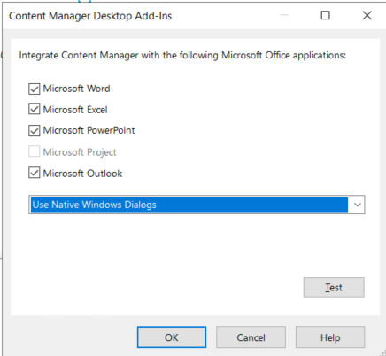Unable to create Record Actions in Office Integration