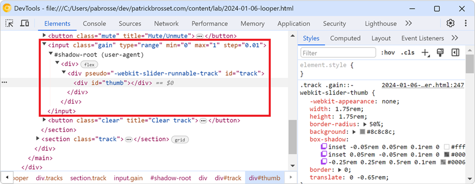 Does Tru Client 2.0 protocol support Shadow Dom objects?
