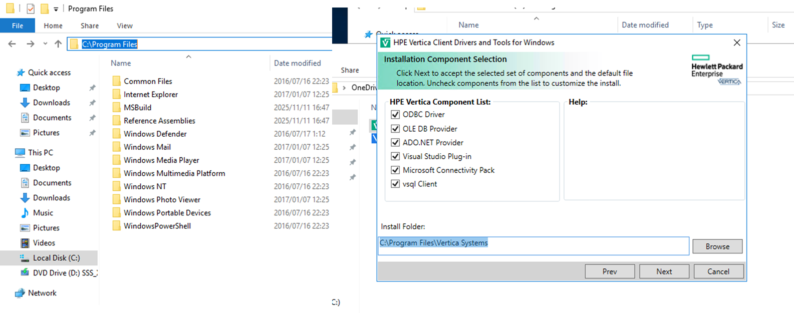 Installation folder path not updating during Vertica ODBC Driver upgrade