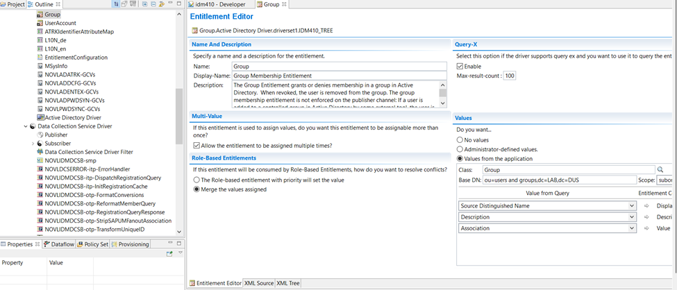 IDM Designer Manually Editing the XML of an Entitlement