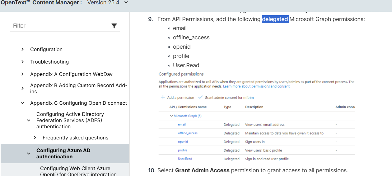 Azure Graph API permissions for OneDrive Integration (Checkout to ...