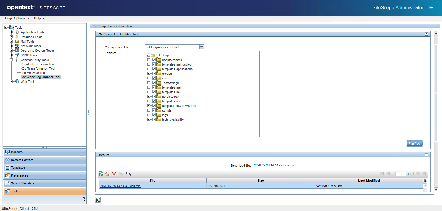 SiteScope - Differences and roles of Configuration Export and ...