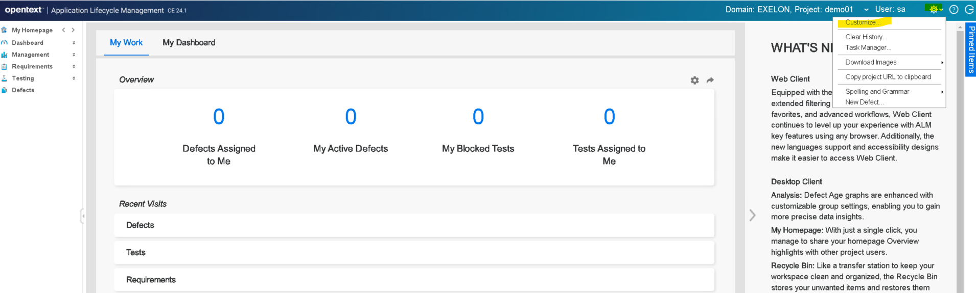 ALM QC Add Group and Permissions