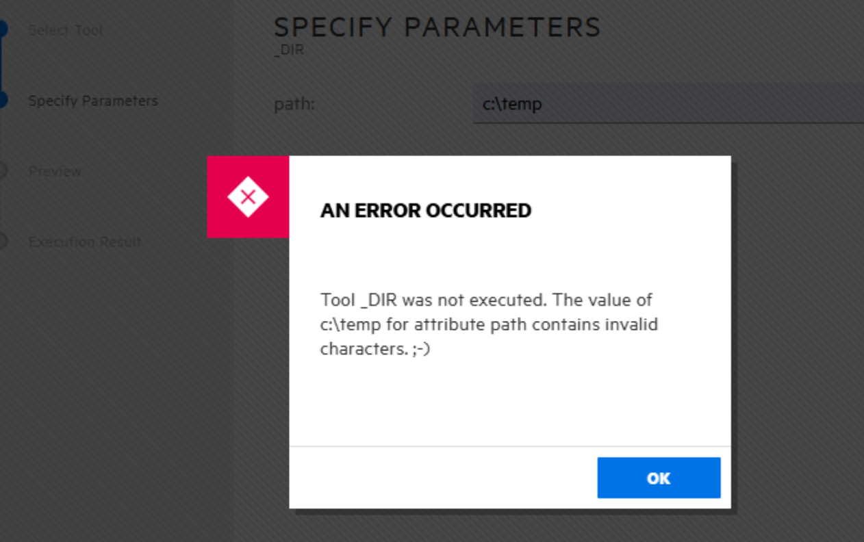 Custom tools in OBM show 